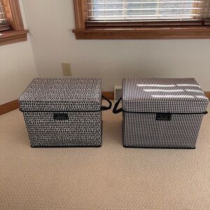 Scout Bags - Black and White Storage Bins